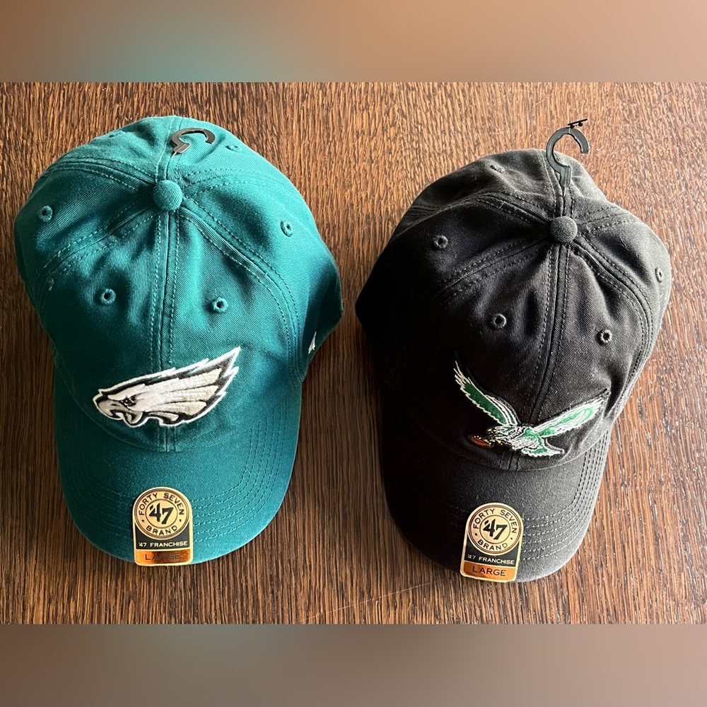 Philadelphia Eagles NFL ‘47 Brand hat bundle. Size Large.